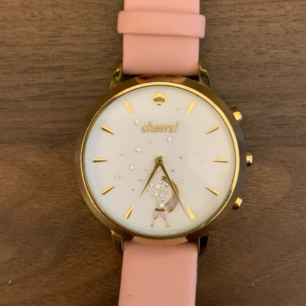 Kate Spade Pink and Gold Minimalist Watch